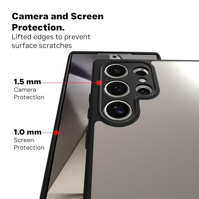 Samsung S25 Ultra - Case Clear - Hybrid Armor - Clear Black