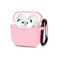 AirPods 4 - Funda de Silicona - Gamuzada - Rosa
