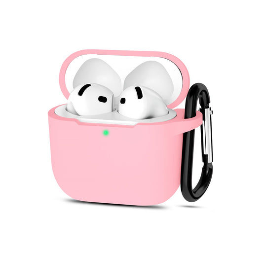 AirPods 4 - Funda de Silicona - Gamuzada - Rosa