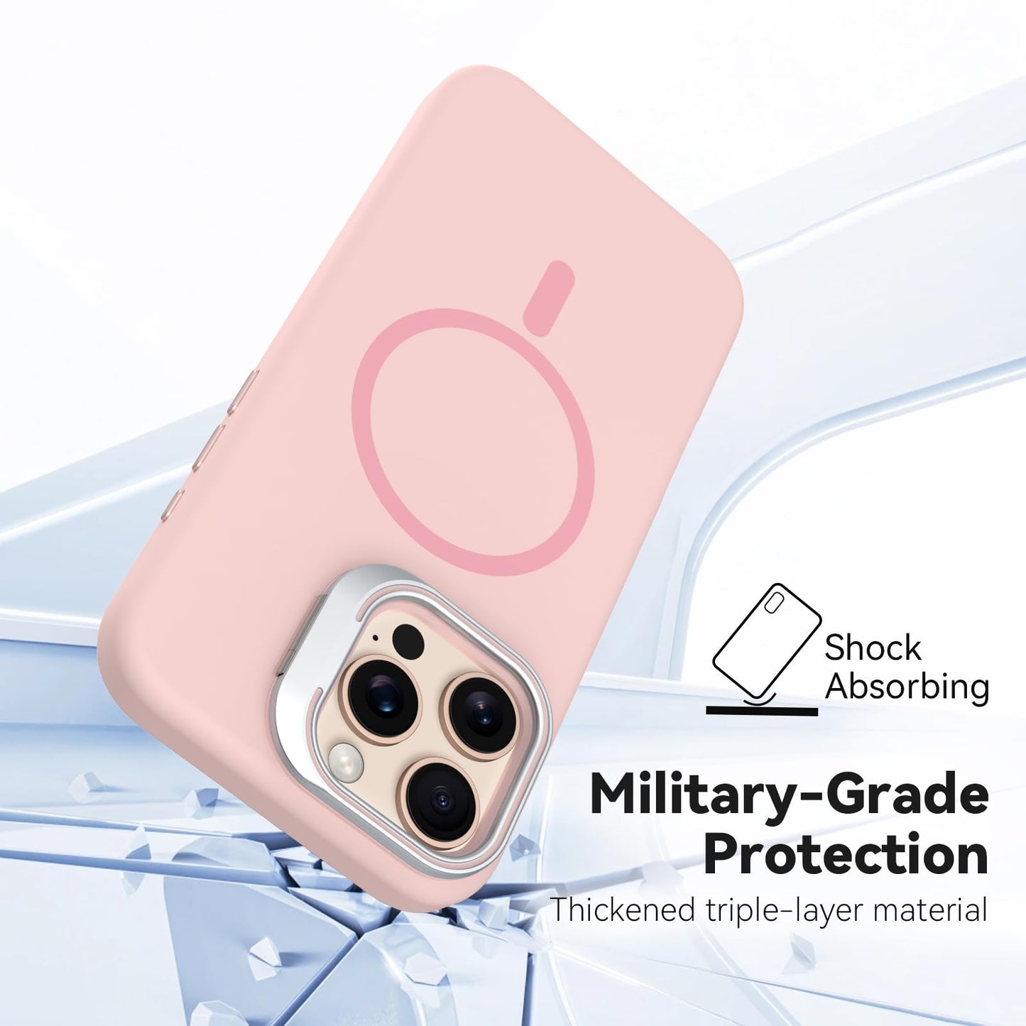 iPhone 16 Pro Max - Silk Case - MagSafe - Rosa Bebé