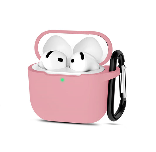 AirPods 4 - Funda de Silicona - Gamuzada - Palo Rosa