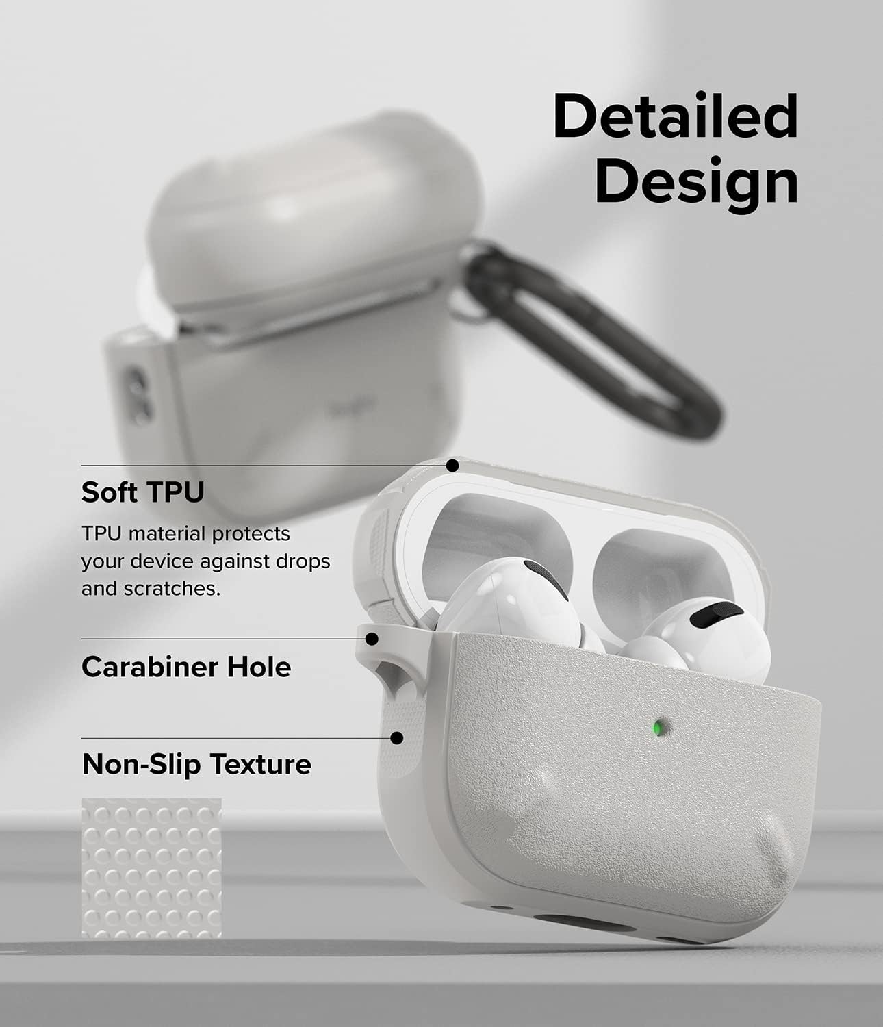 AirPods Pro - Onyx Case - Warm Gray - Ringke