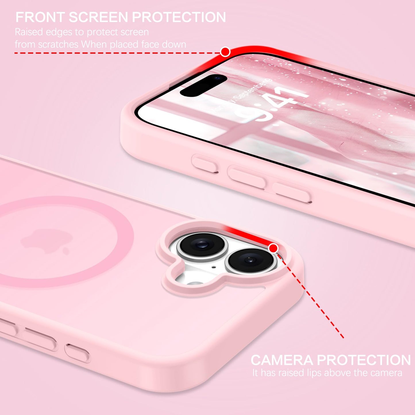iPhone 17 - Funda Candy - MagSafe - Rosa Bebé
