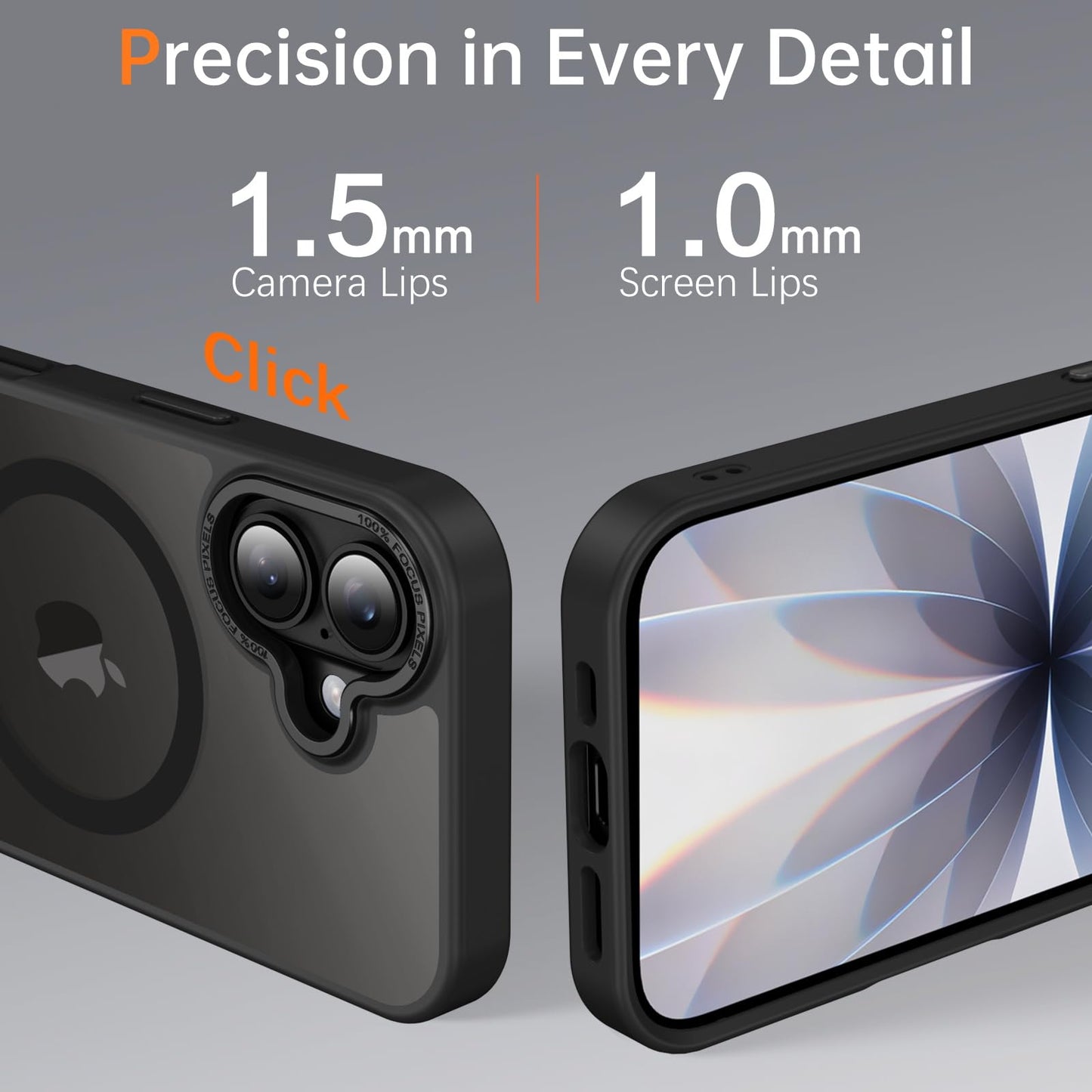 iPhone 17 - Funda Luxury Matte - MagSafe - Negro