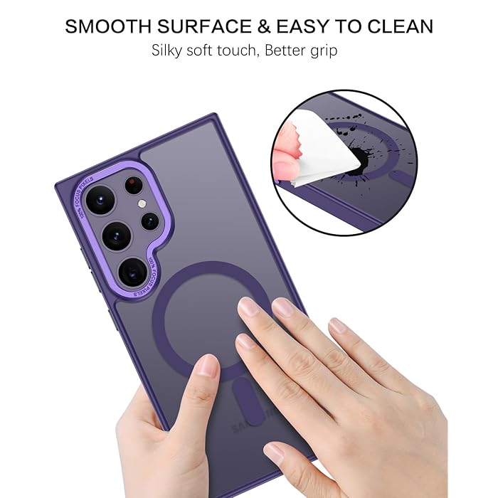 Samsung S25 Ultra - Luxury Matte - MagSafe - Morado Oscuro
