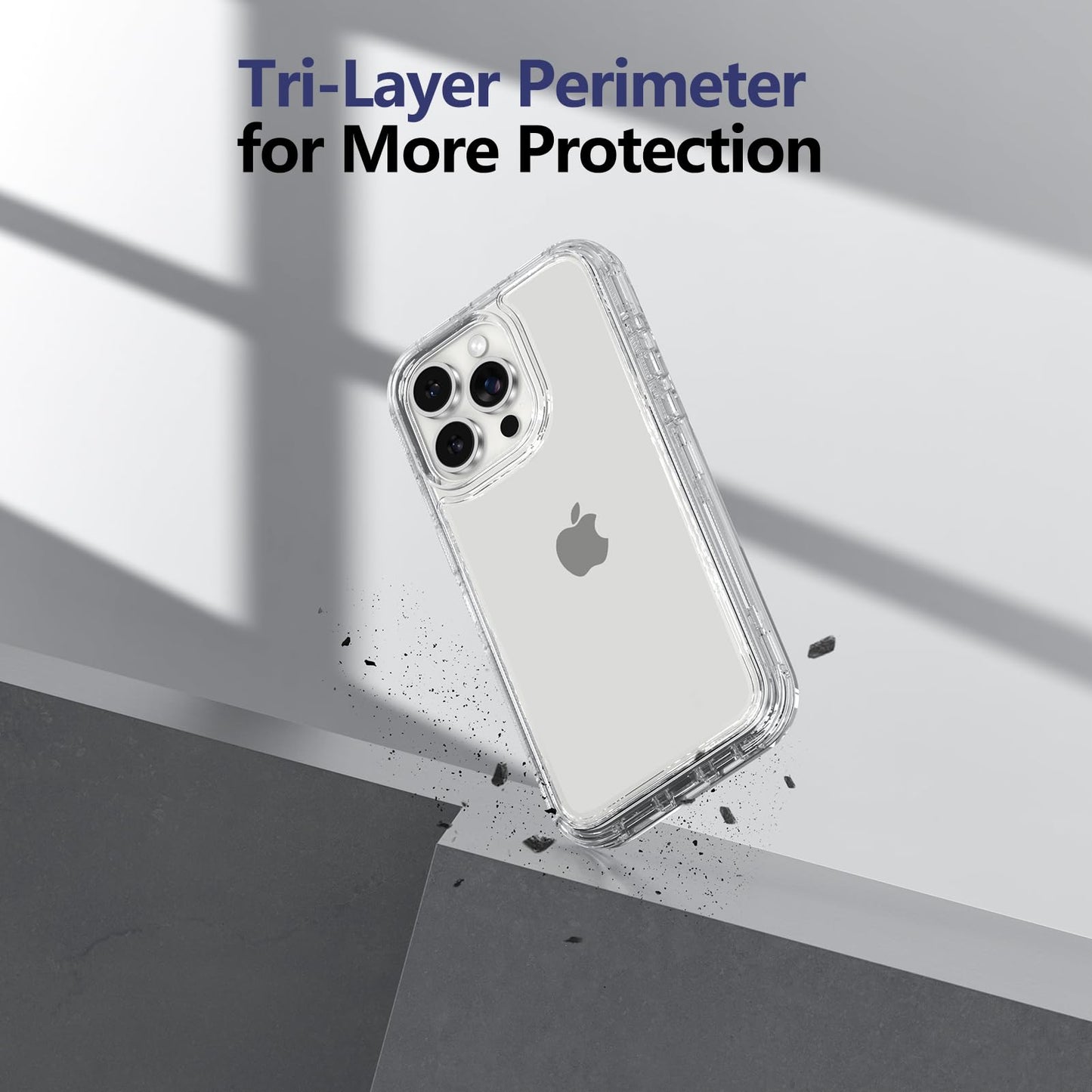 iPhone 15 Pro - Funda Transparente 360°
