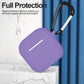 AirPods 4 - Funda de Silicona - Gamuzada - Lila