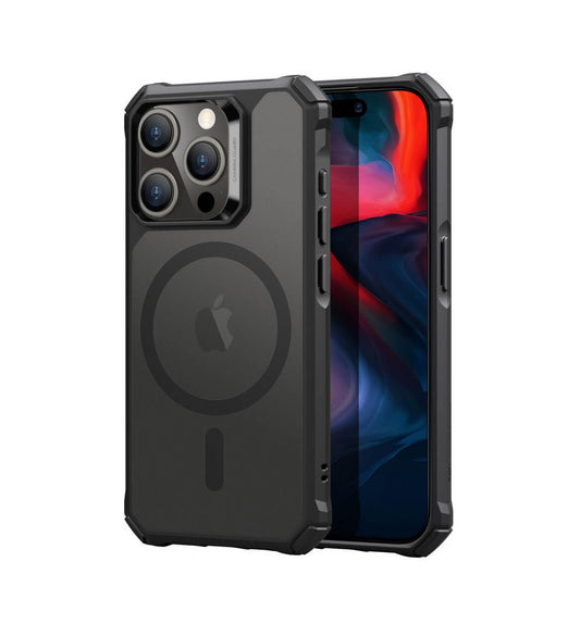 iPhone 15 Pro Max - Funda Clear (HaloLock) - Air Armor Series - Negro Esmerilado - ESR