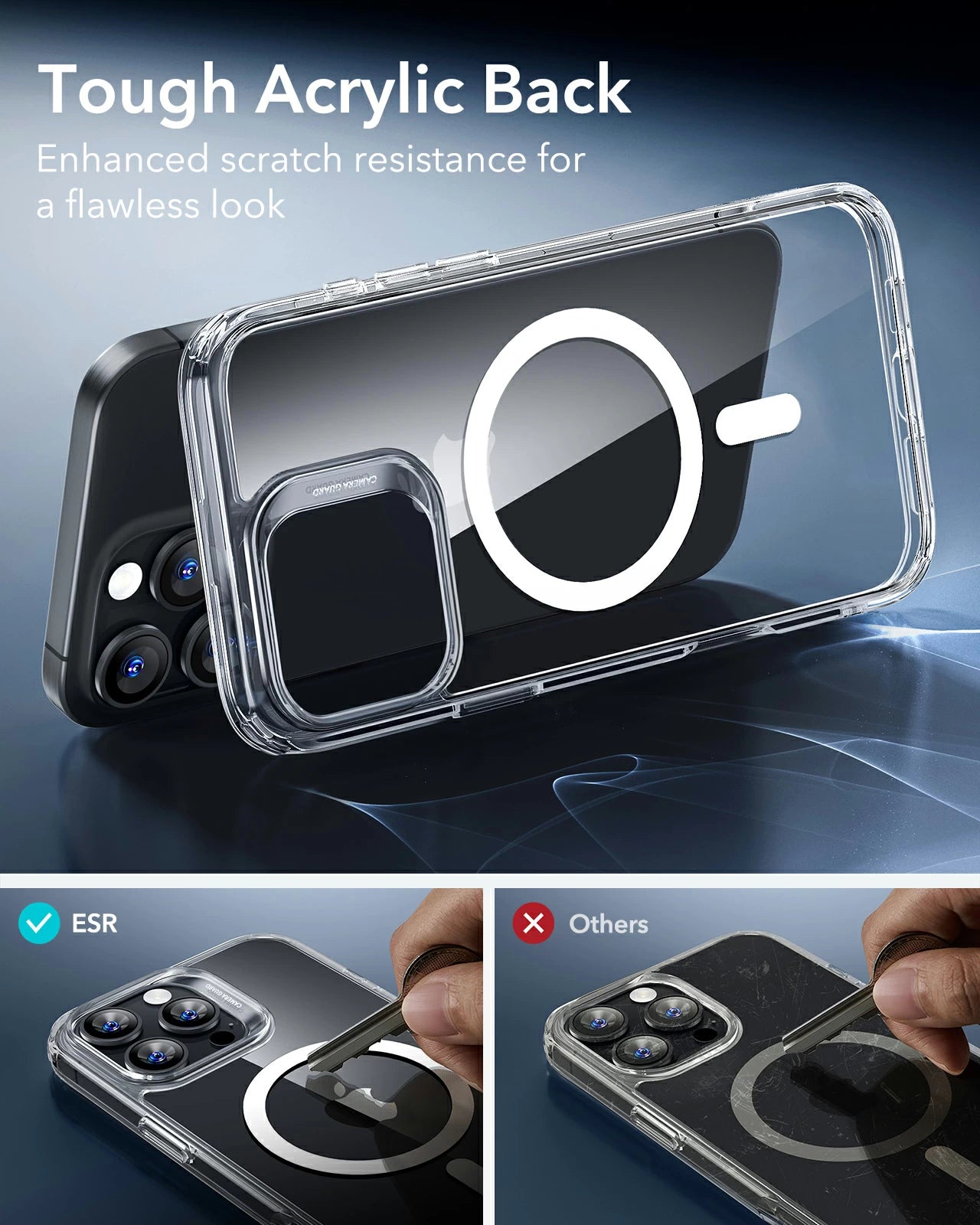 iPhone 16 Pro Max - Hybrid Case - MagSafe - Frosted Black - ESR