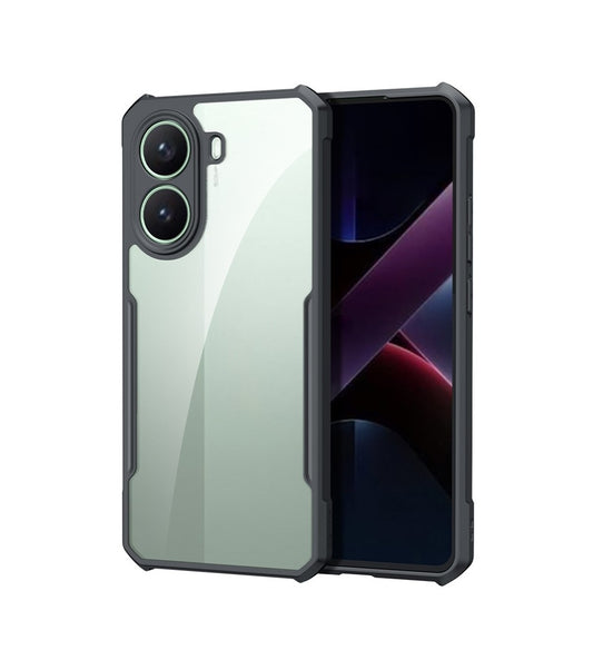 Xiaomi Poco X7 Pro 5G - Funda Antishock - Con AirBag - Transparente / Negro - Xundd