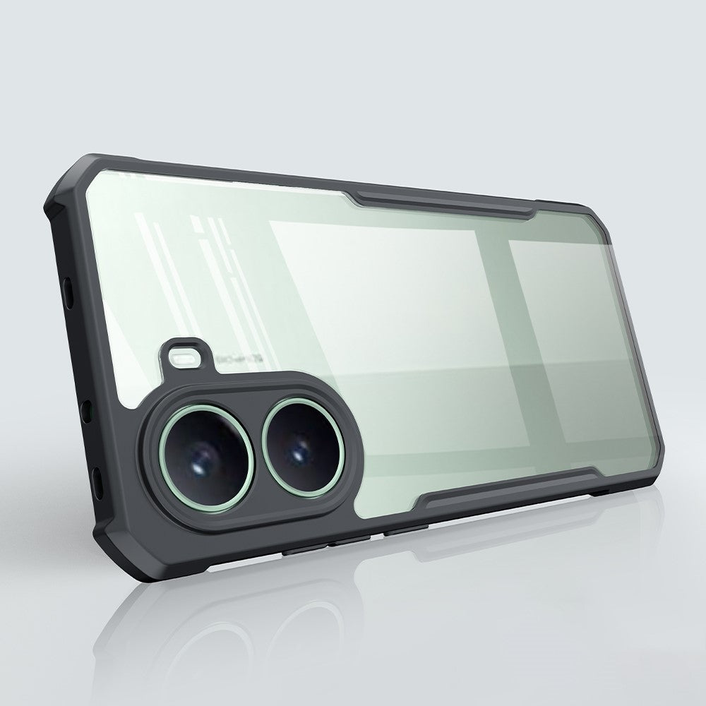 Xiaomi Poco X7 Pro 5G - Funda Antishock - Con AirBag - Transparente / Negro - Xundd