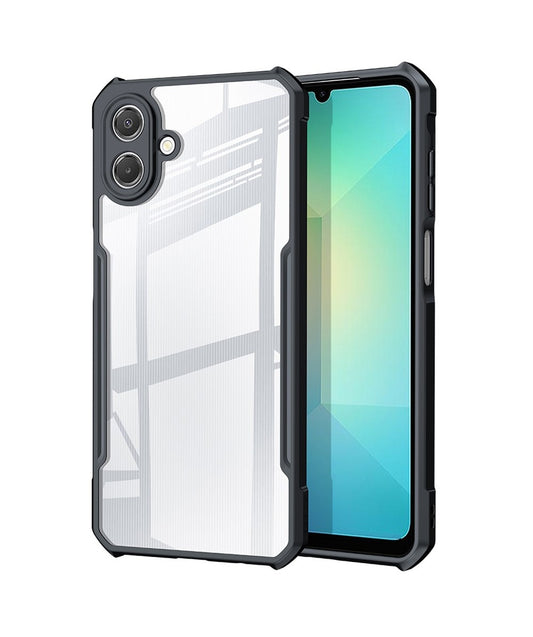 Samsung A07 - Funda Antishock - Con AirBag - Trasparente / Negro - Xundd