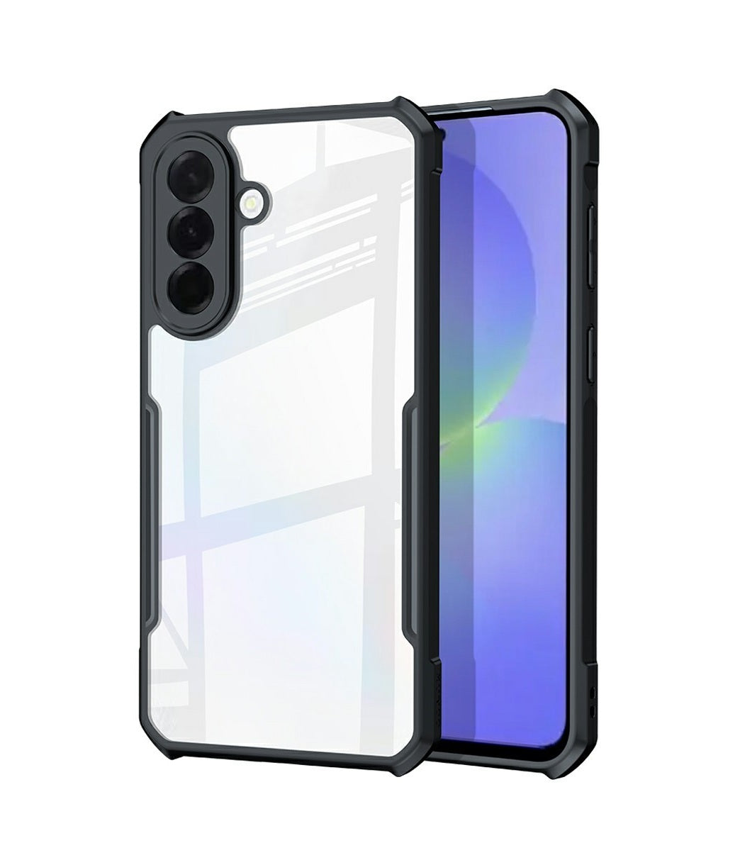 Samsung A37 5G - Funda Antishock - Con AirBag - Transparente / Negro - Xundd
