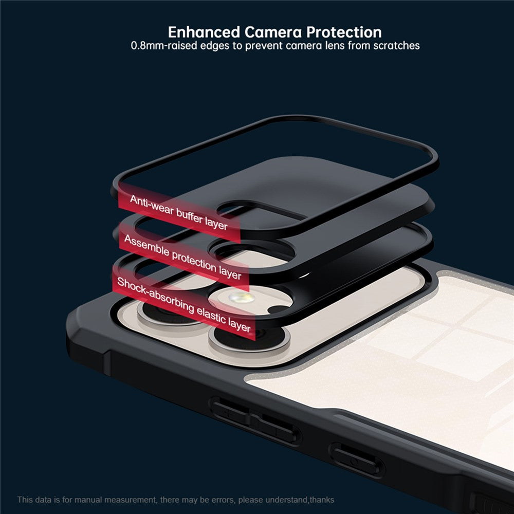 Honor 600 5G - Funda Antishock con AirBag - MagSafe - Transparente / Negro - Xundd