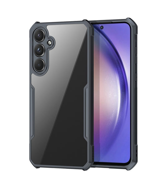 Samsung A55 5G - Funda Antishock - Con AirBag - Transparente / Negro - Xundd