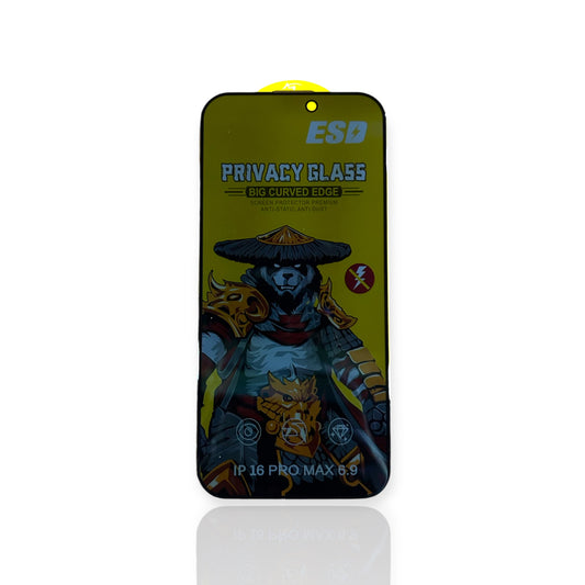 iPhone 16 Pro Max - Vidrio Templado Anti Espía HD - Privacidad - ESD