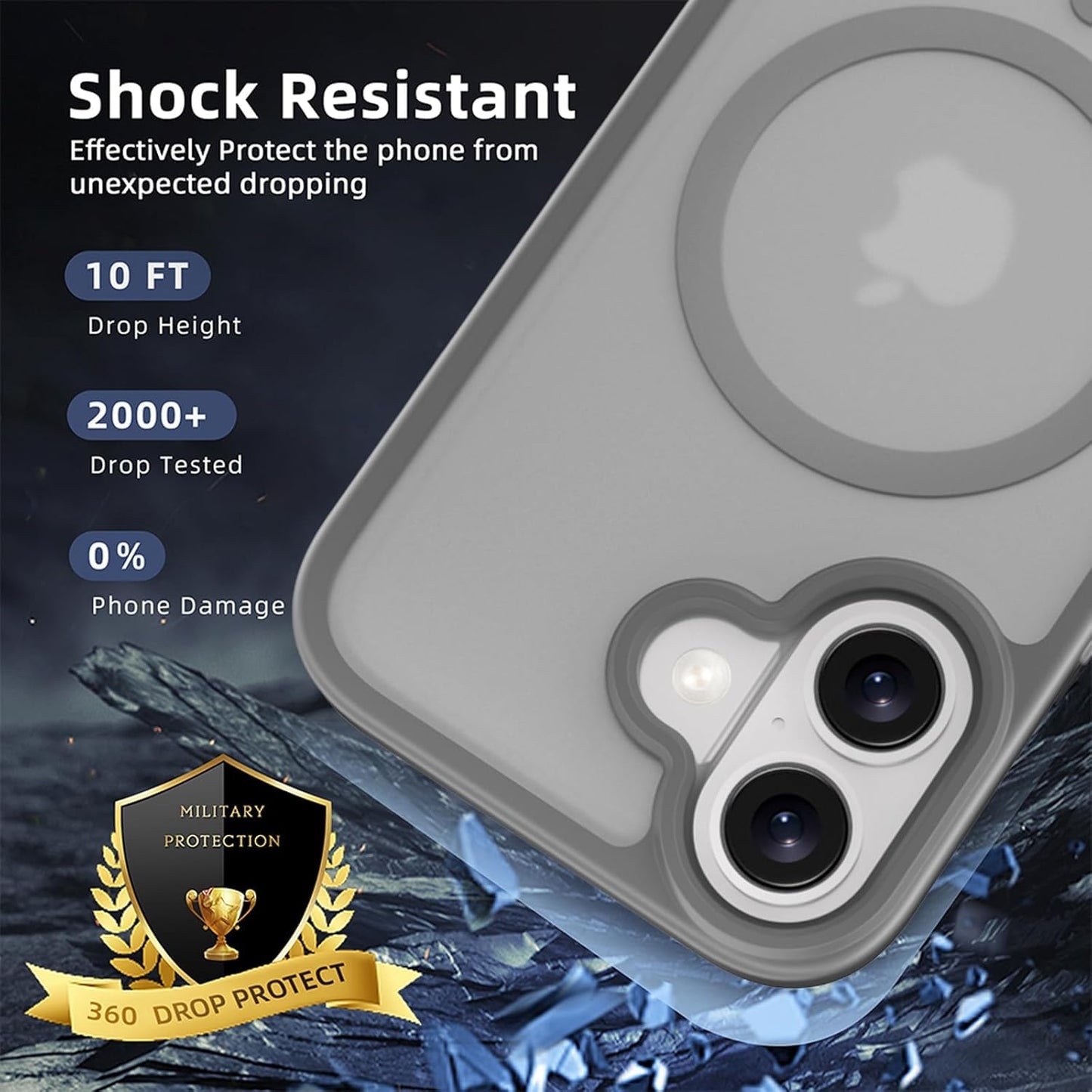 iPhone 17 - Funda Candy - MagSafe - Gris