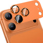 iPhone 17 Pro Max - Protector de Cámara 360° - Aluminio - Anti Reflejo - Naranja Cósmico
