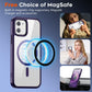 iPhone 14 | iPhone 13 - Clear Case - MagSafe - Morado Oscuro