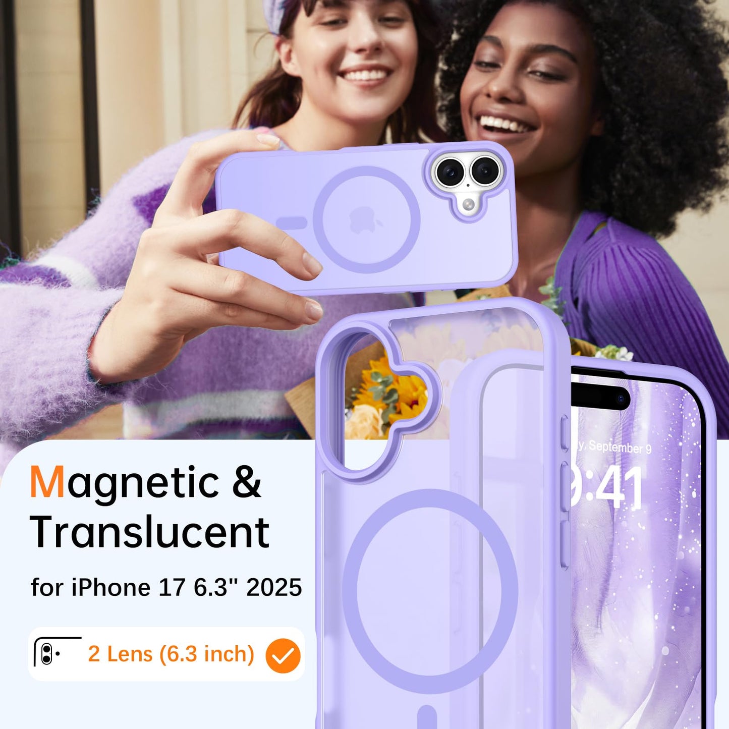 iPhone 17 - Funda Candy - MagSafe - Lila