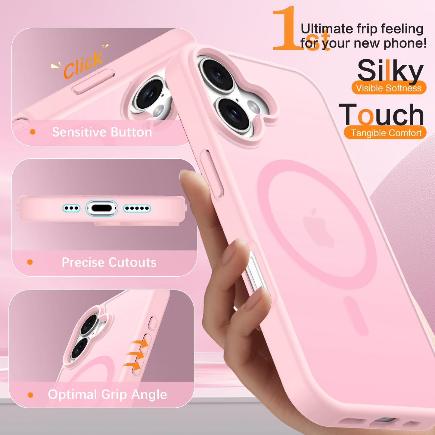 iPhone 17 - Funda Candy - MagSafe - Rosa Bebé