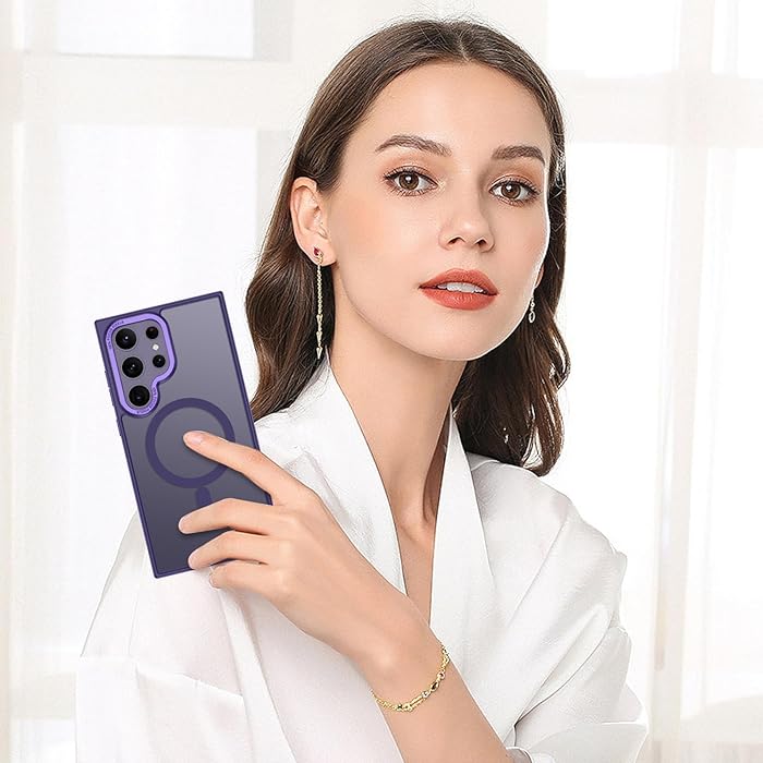 Samsung S25 Ultra - Luxury Matte - MagSafe - Morado Oscuro