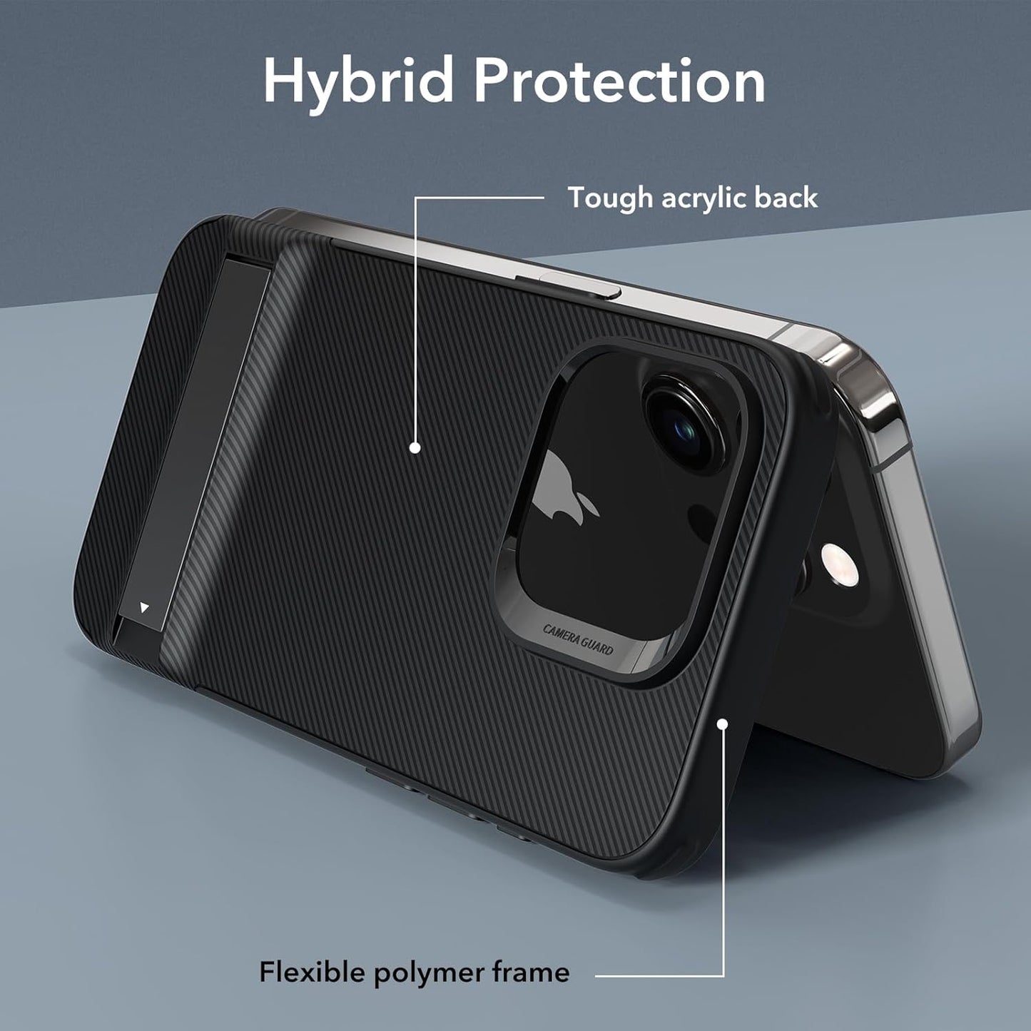 iPhone 15 Pro - Boost Series con Stand - Negro - ESR