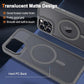 iPhone 15 Pro Max - Case Luxury Mate - Magsafe - Grey