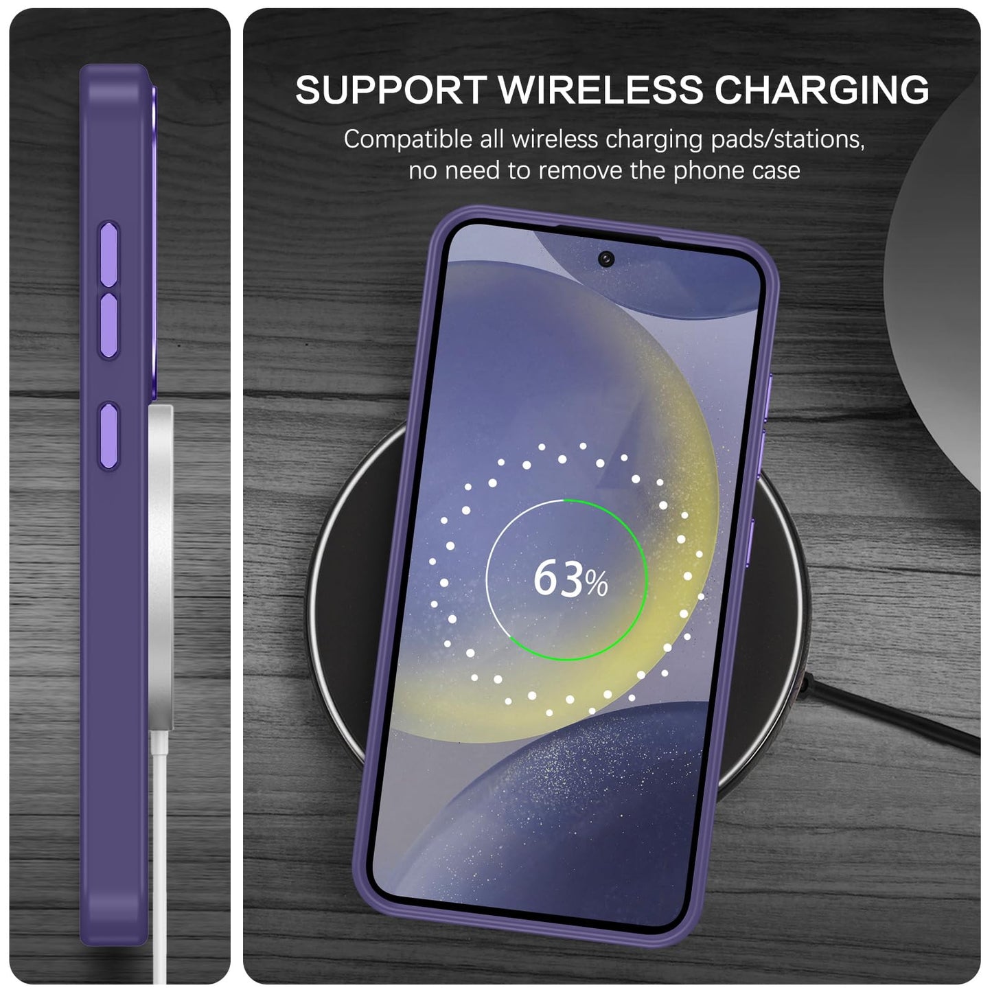 Samsung S24 - Luxury Matte - MagSafe - Morado
