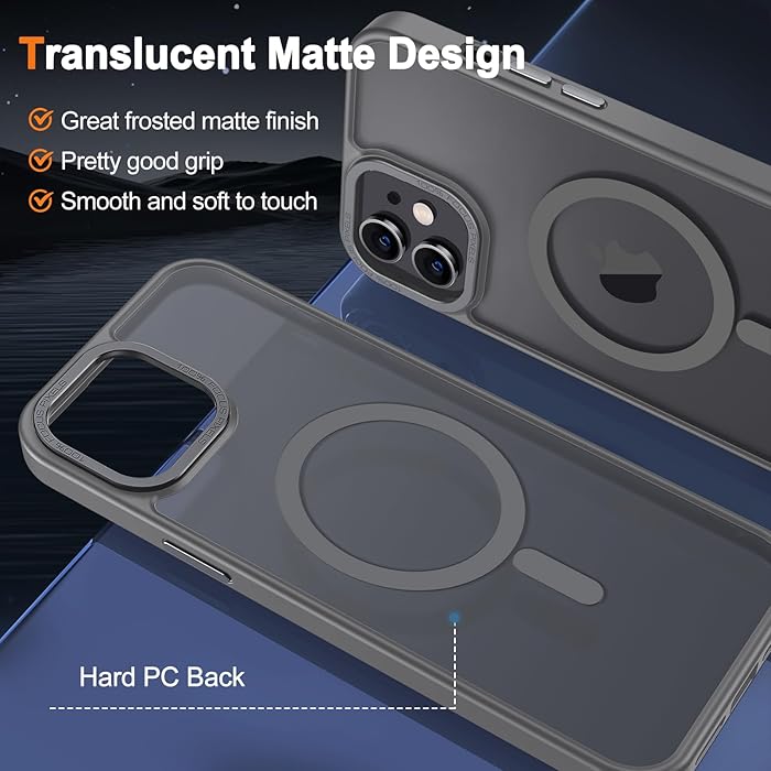 iPhone 12 | 12 Pro - Luxury Matte - MagSafe - Gris