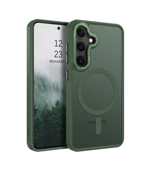 Samsung S24 - Luxury Matte - MagSafe - Verde Militar