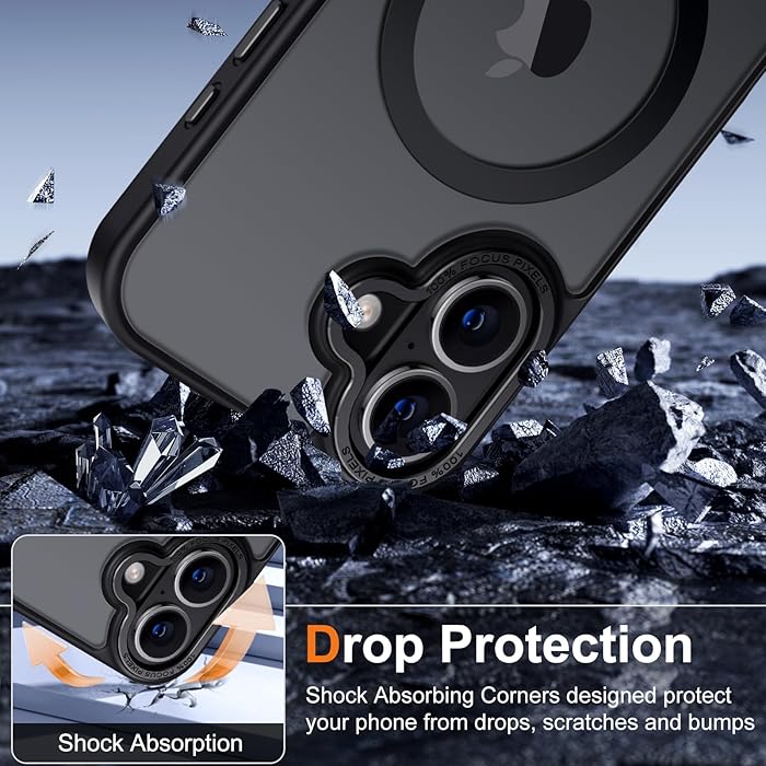 iPhone 16 - Case Luxury Mate - Magsafe - Black