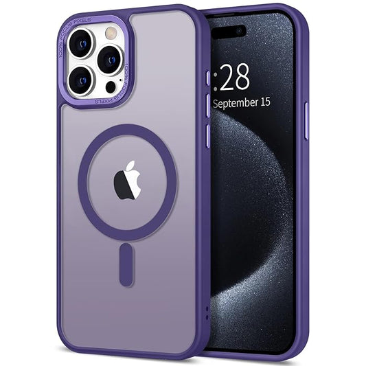 iPhone 15 Pro Max - Case Luxury Mate - Magsafe - Dark Purple