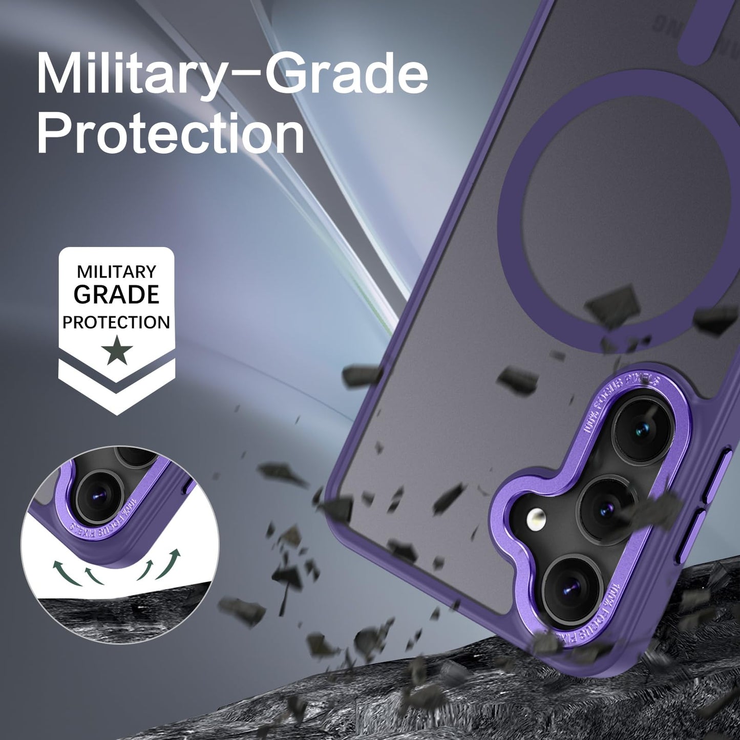 Samsung S24 - Luxury Matte - MagSafe - Morado