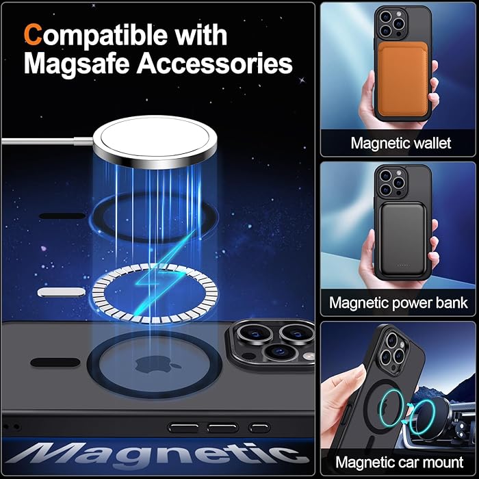 iPhone 16 Pro - Case Luxury Mate - Magsafe - Black