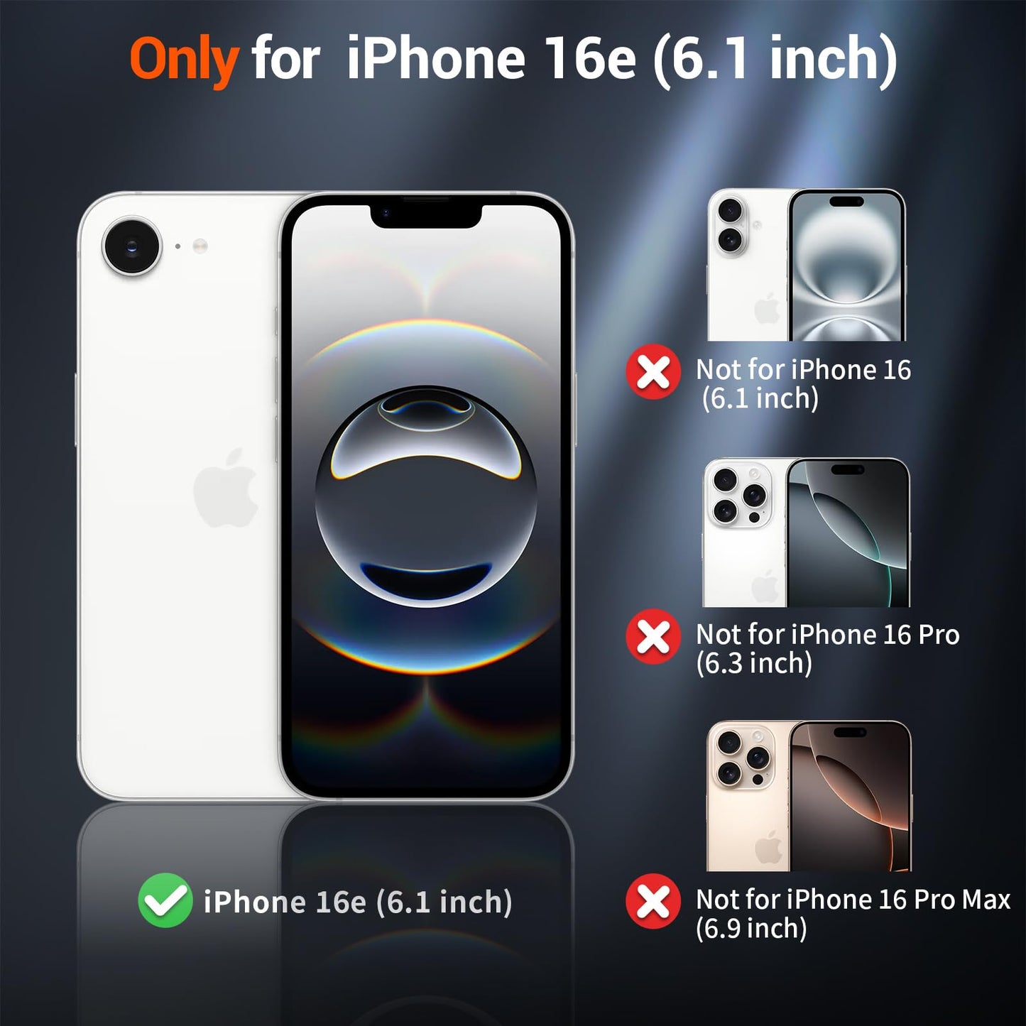 iPhone 16e - Funda Matte - MagSafe - Negro