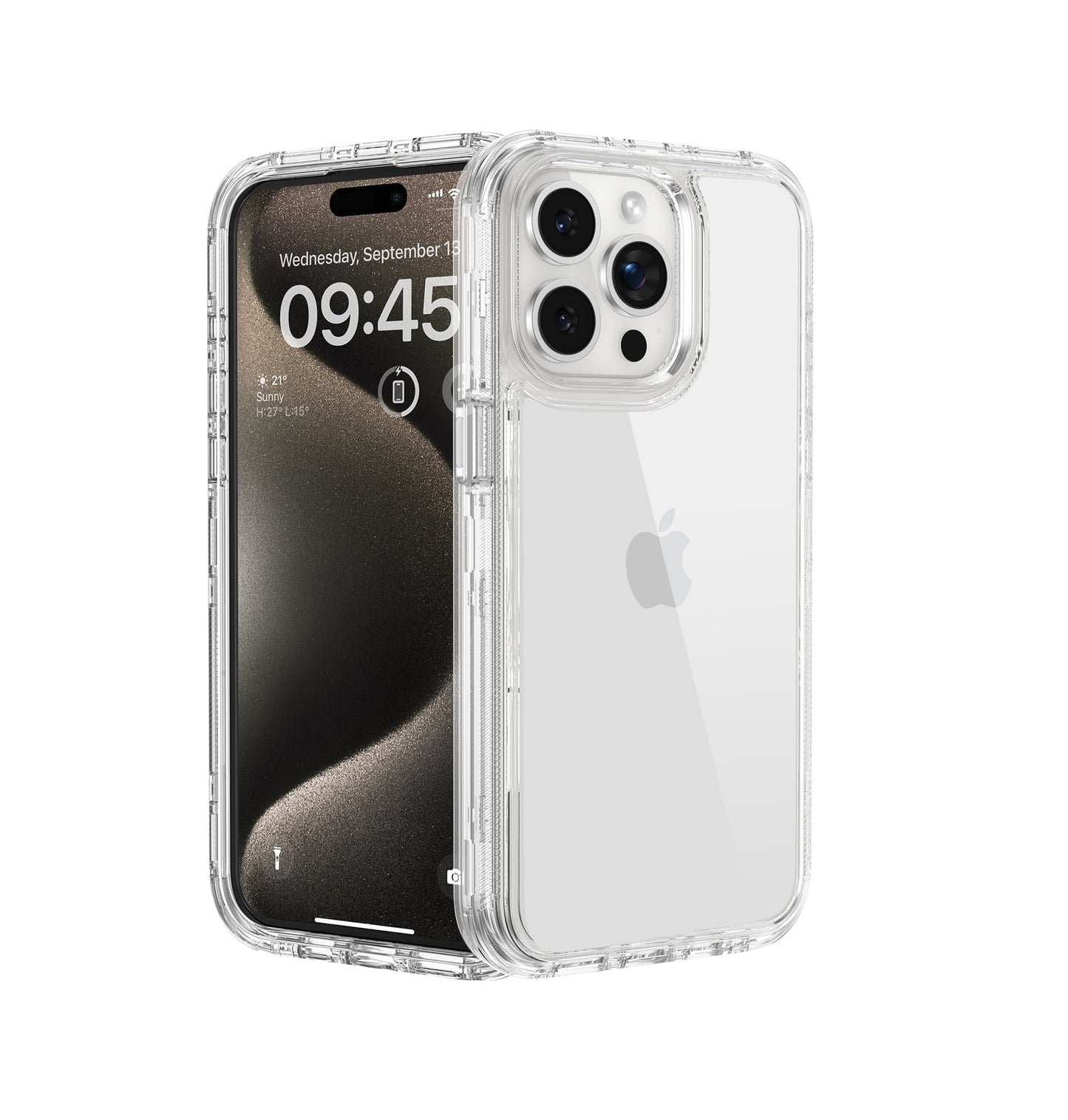 iPhone 15 Pro - Funda Transparente 360°