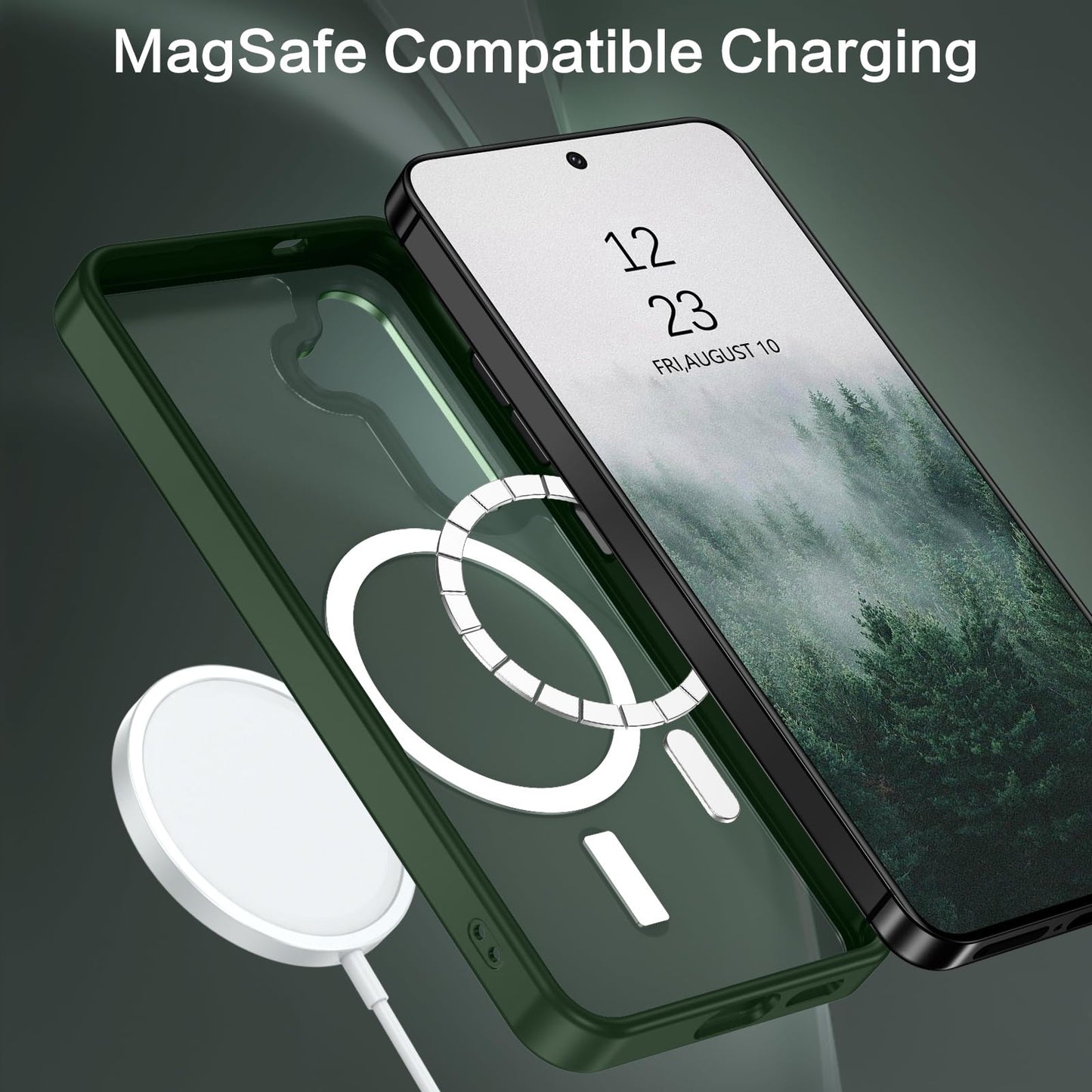 Samsung S24 - Luxury Matte - MagSafe - Verde Militar