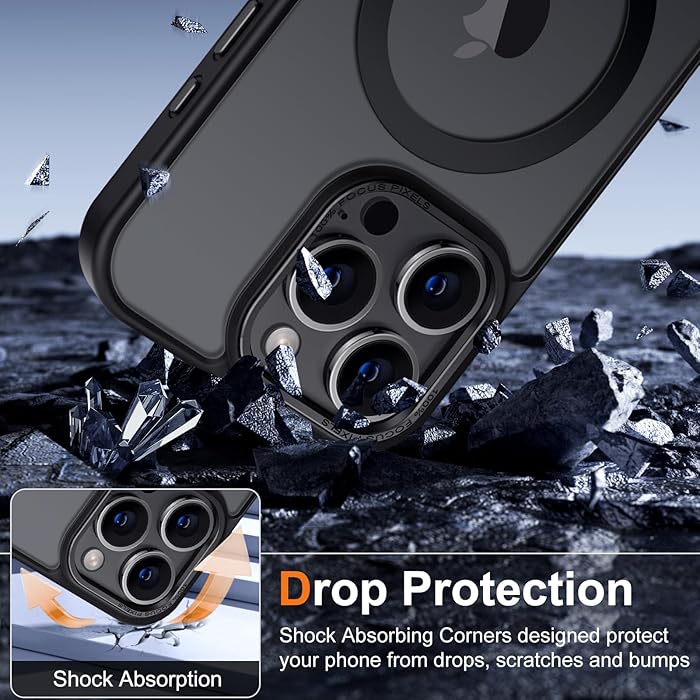 iPhone 16 Pro - Case Luxury Mate - Magsafe - Black