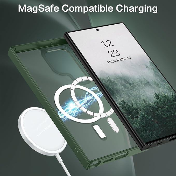 Samsung S25 Ultra - Luxury Matte - MagSafe - Verde Militar