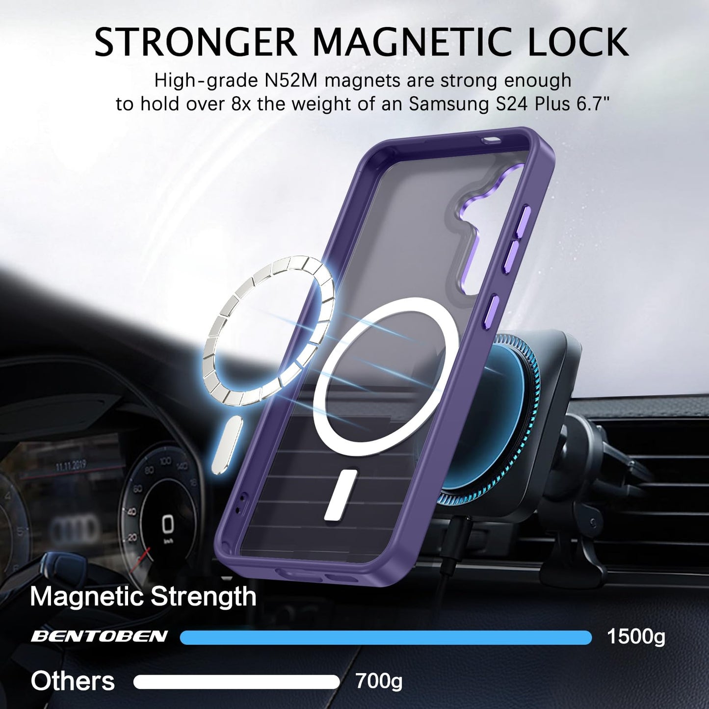 Samsung S24 - Luxury Matte - MagSafe - Morado