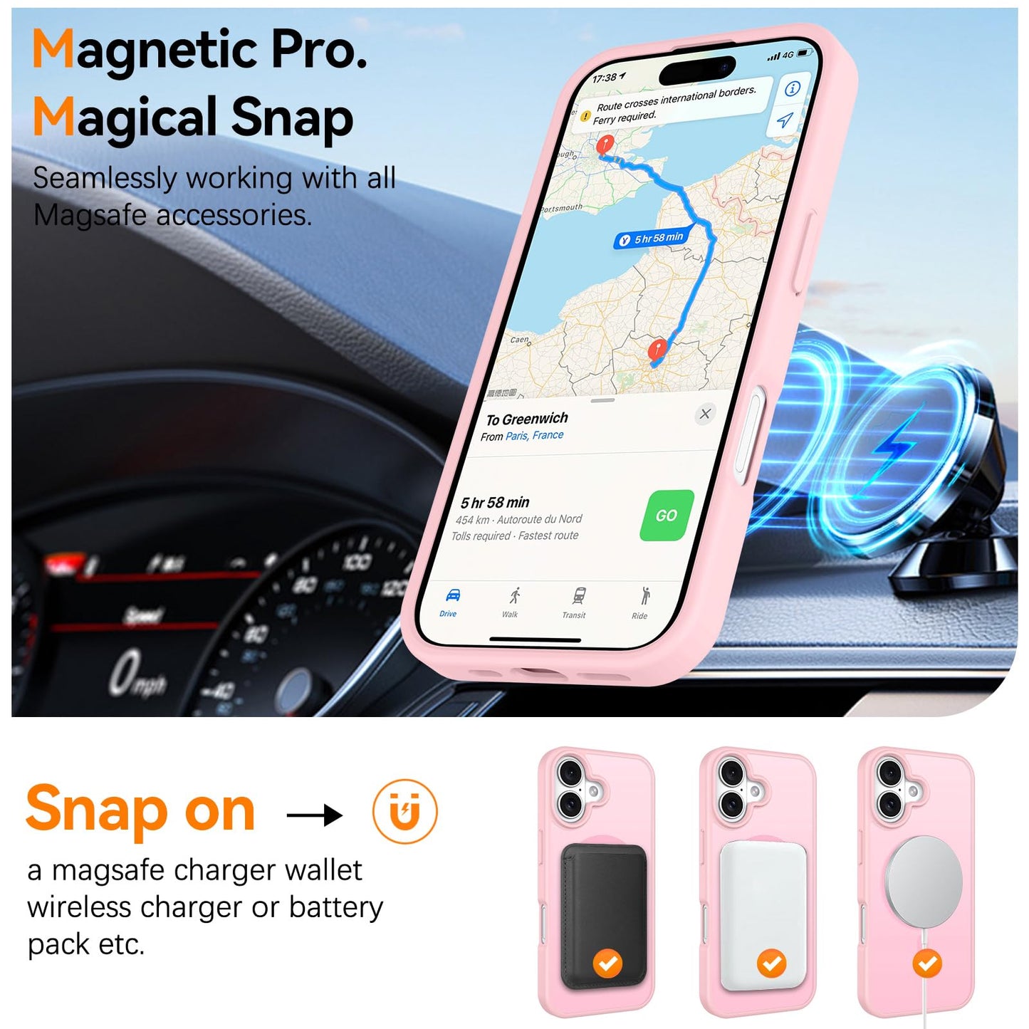 iPhone 17 - Funda Candy - MagSafe - Rosa Bebé