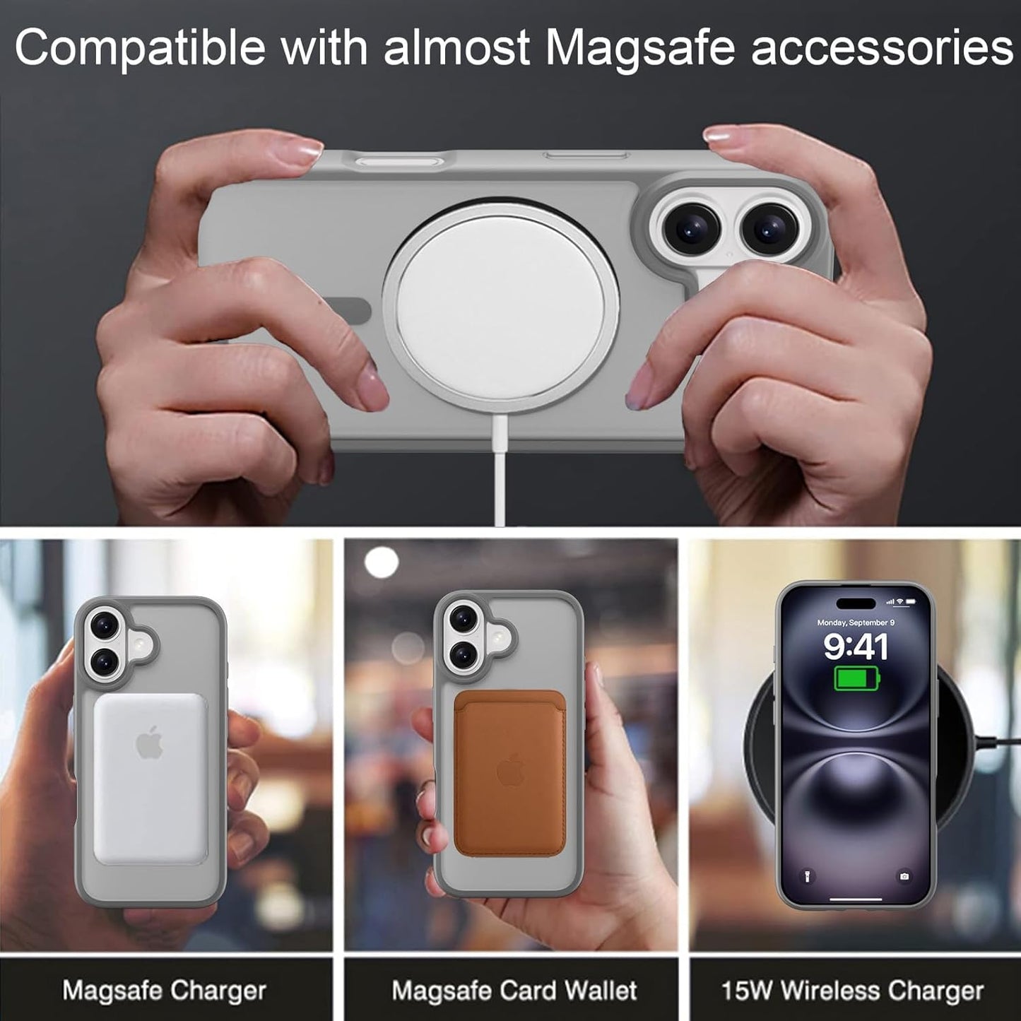 iPhone 17 - Funda Candy - MagSafe - Gris