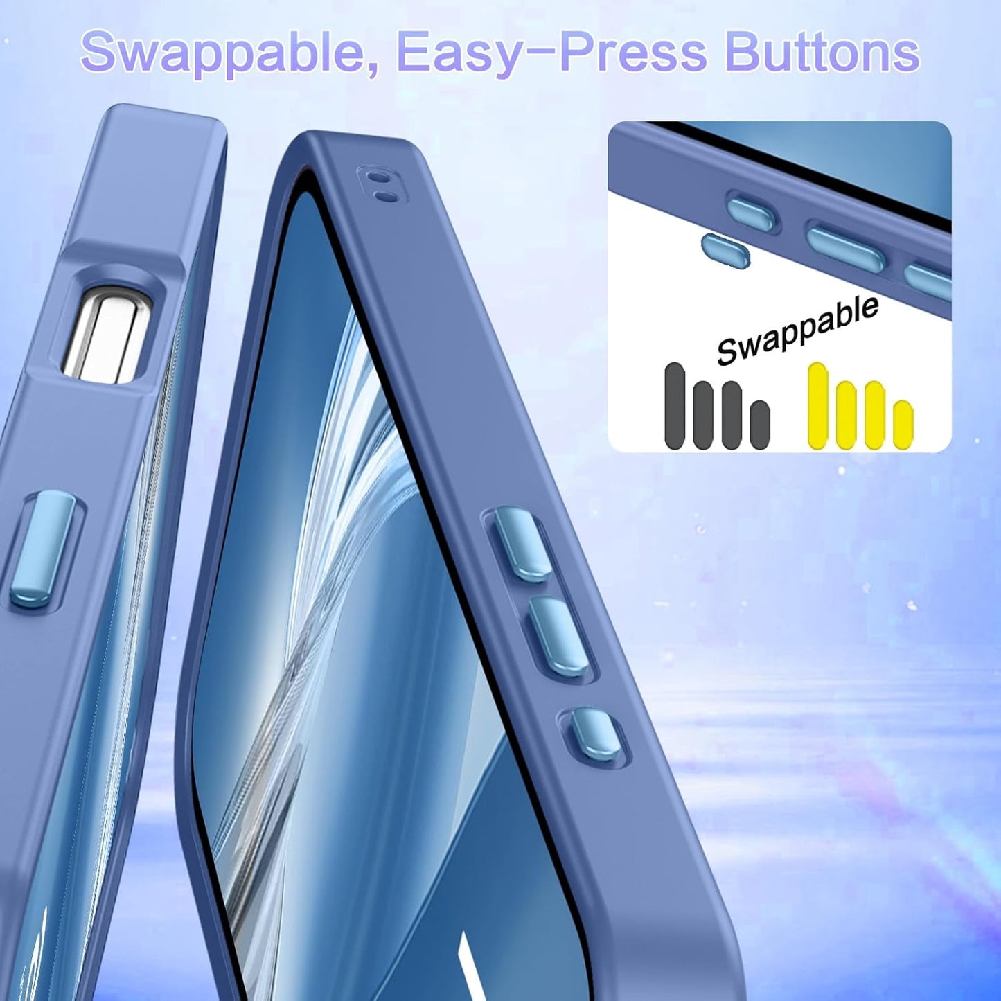 iPhone 17 - Funda Luxury Matte - MagSafe - Azul