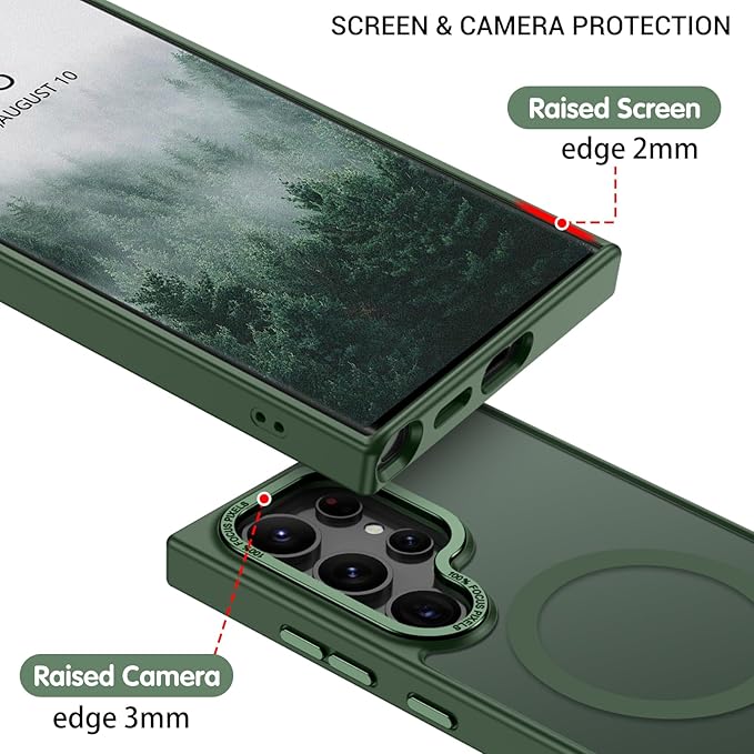 Samsung S25 Ultra - Luxury Matte - MagSafe - Verde Militar
