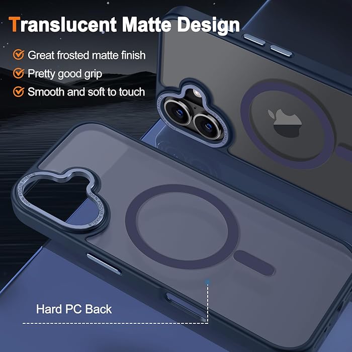 iPhone 16 - Case Luxury Mate - Dark Blue