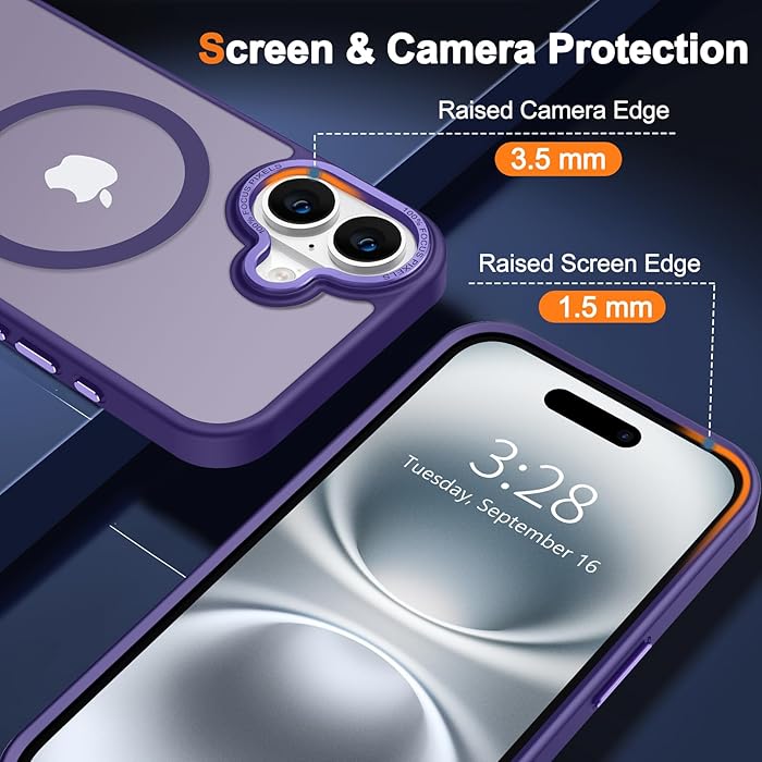 iPhone 17 - Funda Luxury Matte - MagSafe - Morado