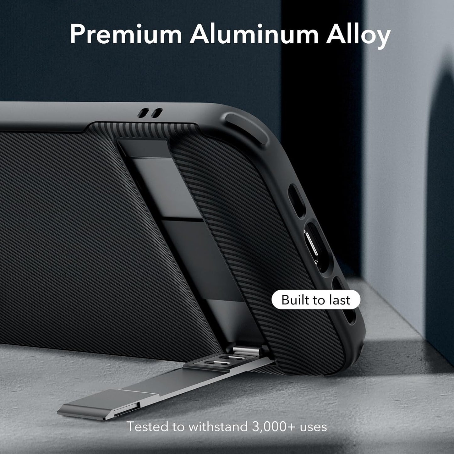 iPhone 15 Pro - Boost Series con Stand - Negro - ESR
