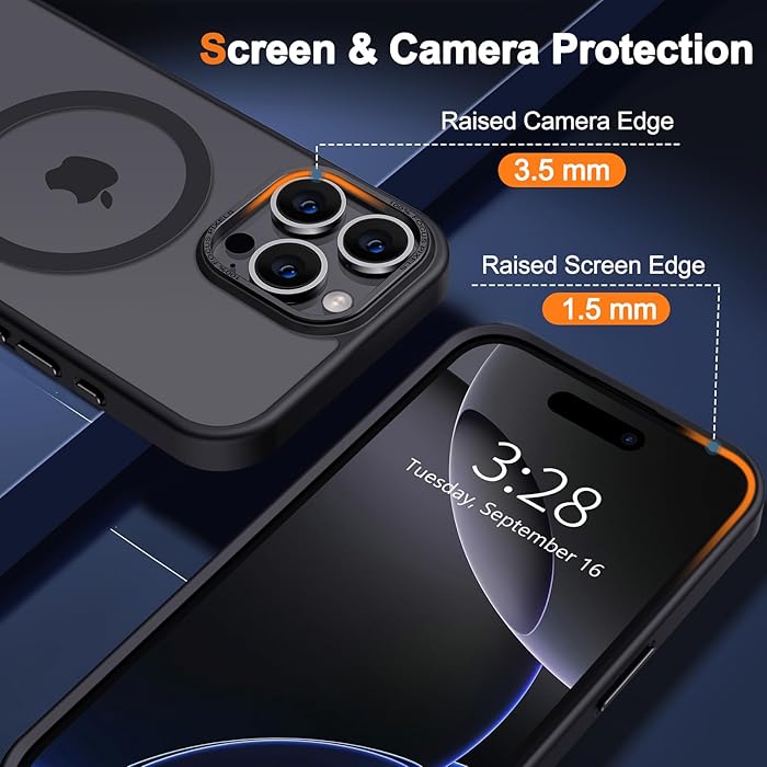 iPhone 16 Pro - Case Luxury Mate - Magsafe - Black