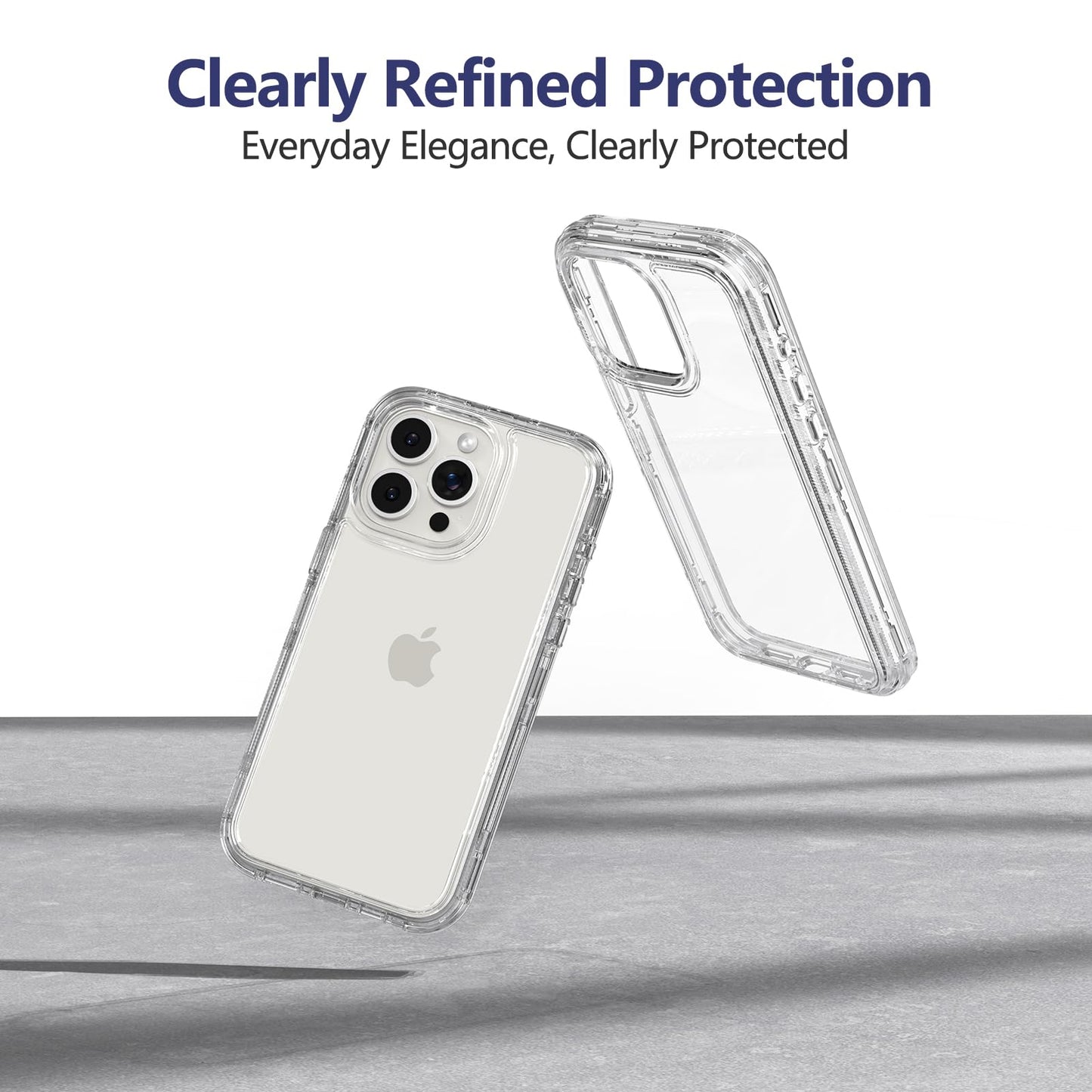 iPhone 15 Pro - Funda Transparente 360°